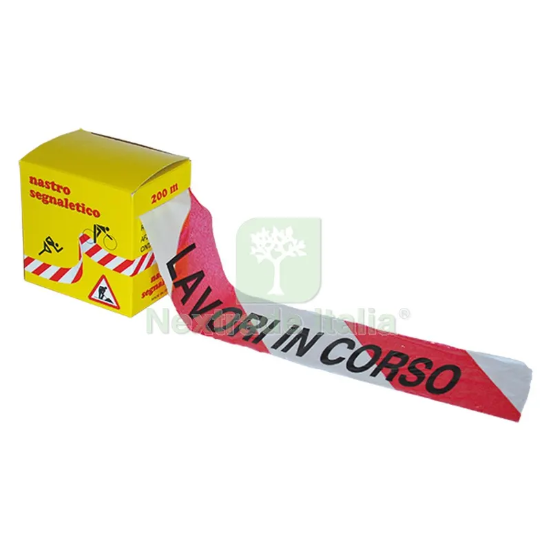 Nastro Segnaletico 'lavori in Corso' cm 7 x mt 200 — Utensili e segnaletica — rif. FERX.106426NLM Nastro Segnaletico 'lavori in Corso' cm 7 x mt 200 — Utensili e segnaletica — rif. FERX.106426NLM