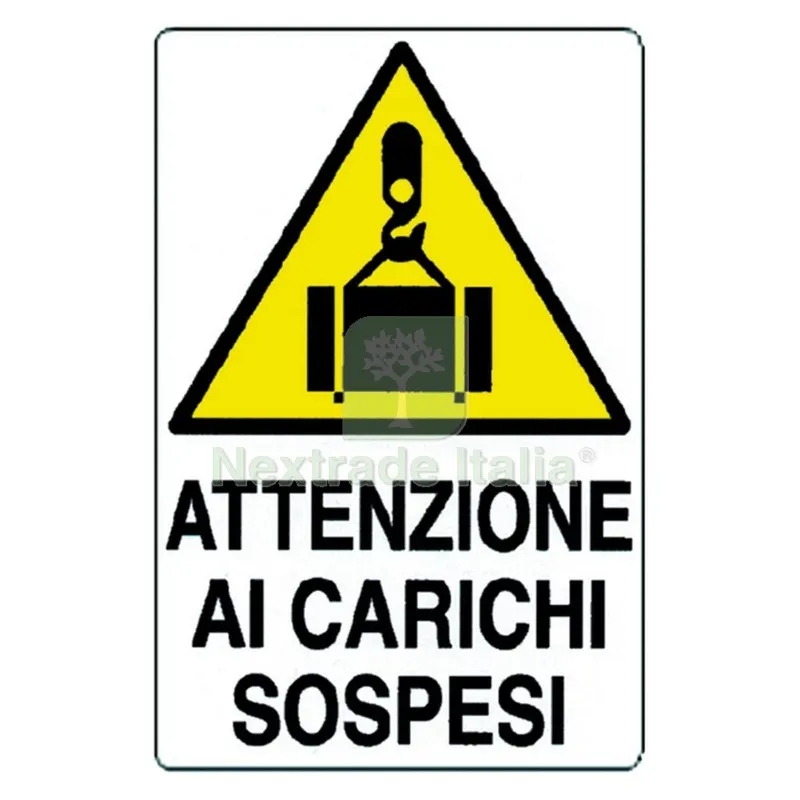 10PZ Cartello 'attenzione AI Carichi Sospesi' cm 60 x 40 — Cartelli e segnaletica — rif. FERX.106328NLM 10PZ Cartello 'attenzione AI Carichi Sospesi' cm 60 x 40 — Cartelli e segnaletica — rif. FERX.106328NLM