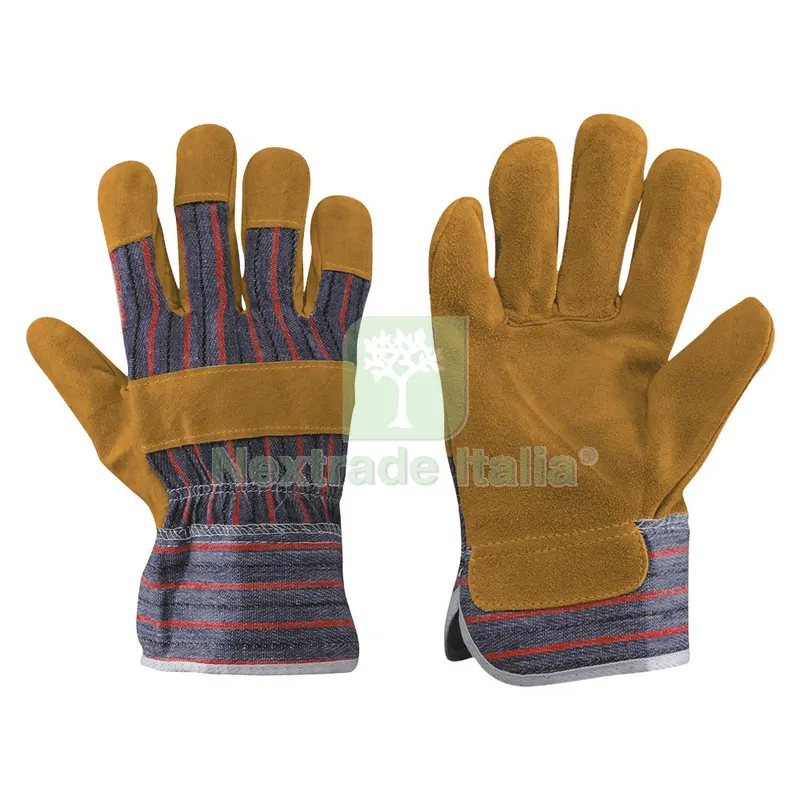 12COPPIE GUANTI PALMO CROSTA DORSO TELA ART.'88CBS' Tg. 10 — Guanti da lavoro — rif. FERX.106784NLM 12COPPIE GUANTI PALMO CROSTA DORSO TELA ART.'88CBS' Tg. 10 — Guanti da lavoro — rif. FERX.106784NLM