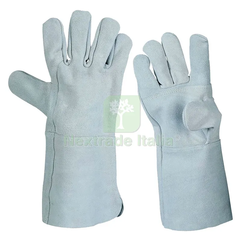 12COPPIE GUANTI CROSTA PER SALDATORI Tg. 10 — Guanti da lavoro — rif. FERX.106778NLM