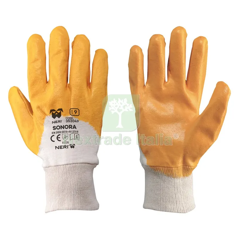 12COPPIE GUANTI NBR LEGGERO Tg. 8 — Guanti da lavoro — rif. FERX.106754NLM