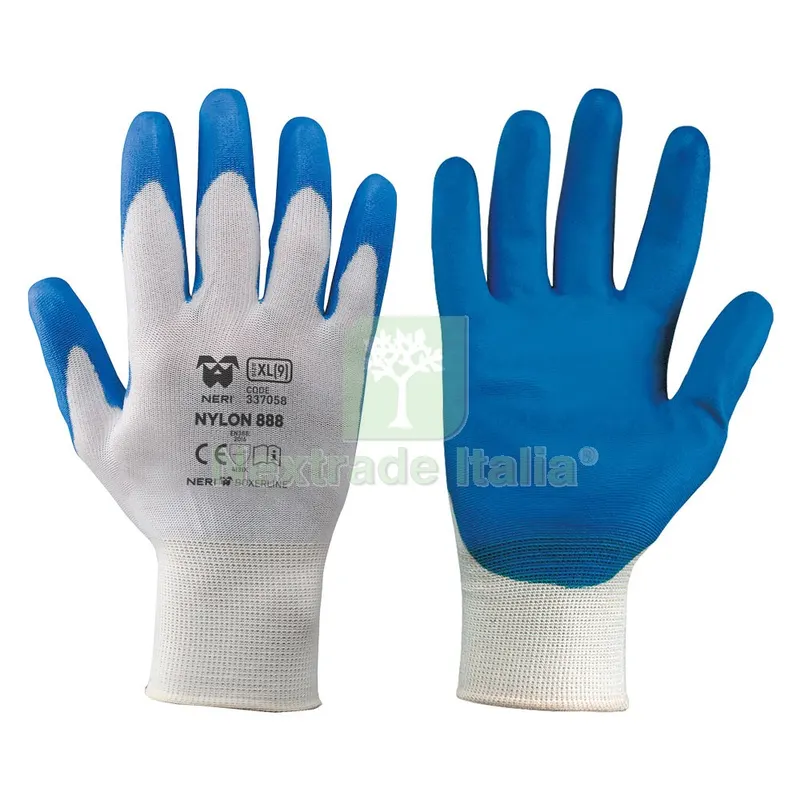 12COPPIE GUANTI NYLON / POLIURETANO ART.'888' Tg. XXL — Guanti da lavoro — rif. FERX.1110166NLM