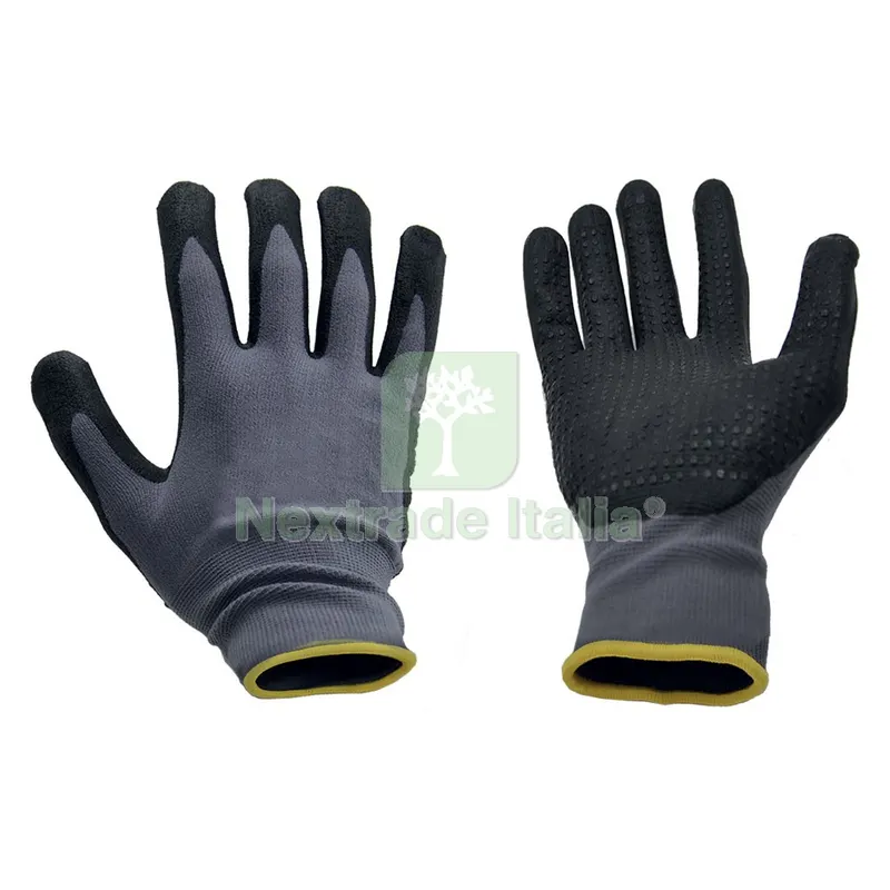 12COPPIE GUANTI NITRILE / NYLON Tg. 8 — Guanti da lavoro — rif. FERX.1067882NLM