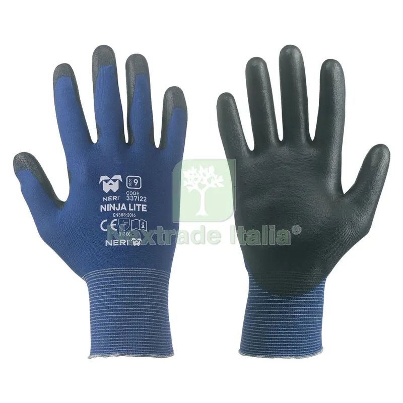 12COPPIE GUANTI NYLON / POLIURETANO 'NINJA LITE' Tg. 9 — Guanti da lavoro — rif. FERX.1110154NLM 12COPPIE GUANTI NYLON / POLIURETANO 'NINJA LITE' Tg. 9 — Guanti da lavoro — rif. FERX.1110154NLM