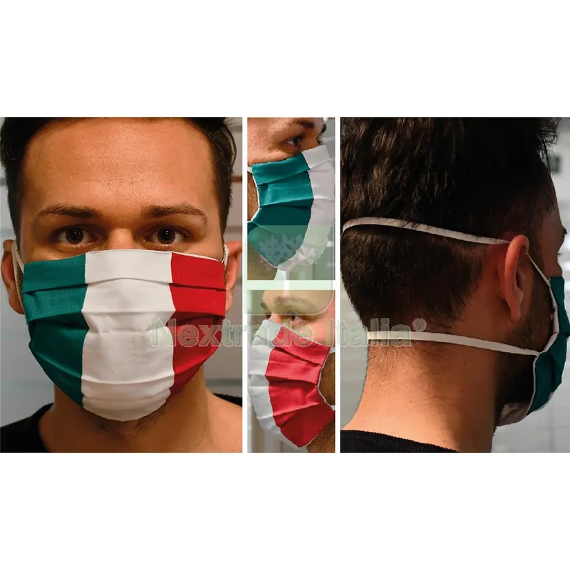 5PZ MASCHERINA IGIENICA PROTETTIVA RIUTILIZZABILE 'TRI cm. 19 x 8 - imbustata singola — Protezioni corpo — rif. FERX.1065406NLM