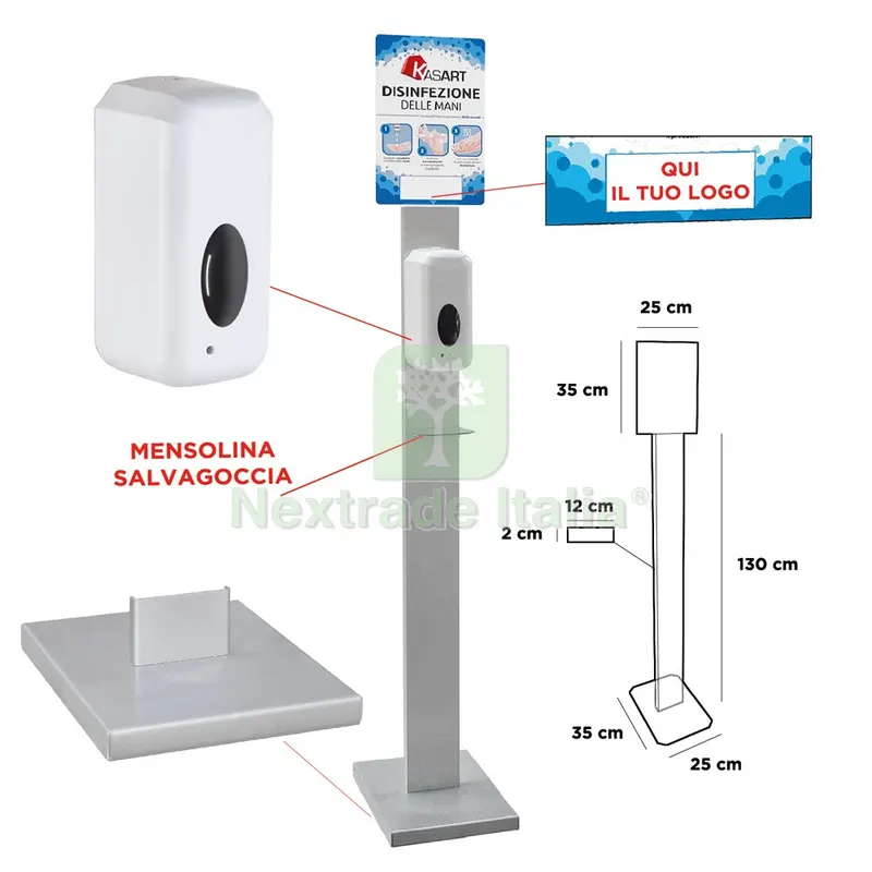 Piantana con Dispenser Automatico dispenser 1000 ml — Accessori bagno — rif. FERX.9007091NLM Piantana con Dispenser Automatico dispenser 1000 ml — Accessori bagno — rif. FERX.9007091NLM