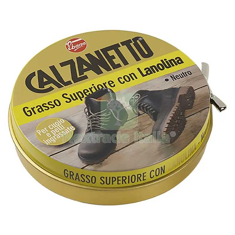 12PZ GRASSO PROTETTIVO IN PASTA PER SCARPE 'CALZANETTO' ml 100 — Calzature antinfortunistiche — rif. FERX.1060520NLM 12PZ GRASSO PROTETTIVO IN PASTA PER SCARPE 'CALZANETTO' ml 100 — Calzature antinfortunistiche — rif. FERX.1060520NLM