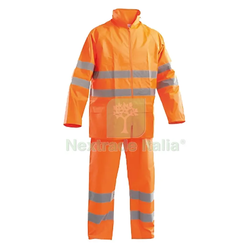Giacca e Pantalone Impermeabili Alta Visibilita' L — Abbigliamento alta visibilita — rif. FERX.1066890NLM