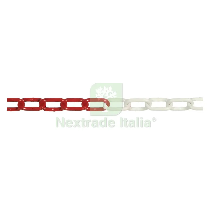CATENA SEGNALETICA ACCIAIO BICOLORE bobina mt 30 bianco/rosso codice 1064980 — Utensili e segnaletica — rif. FERX.1064980NLM