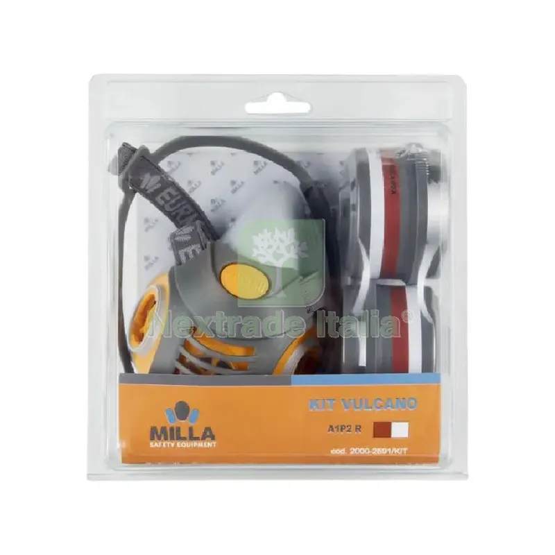 MASCHERA RESPIRATORIA BIFILTRO 'VULCANO' IN KIT con coppia filtri ABEK1P3 — Protezione respiratoria — rif. FERX.1065994NLM