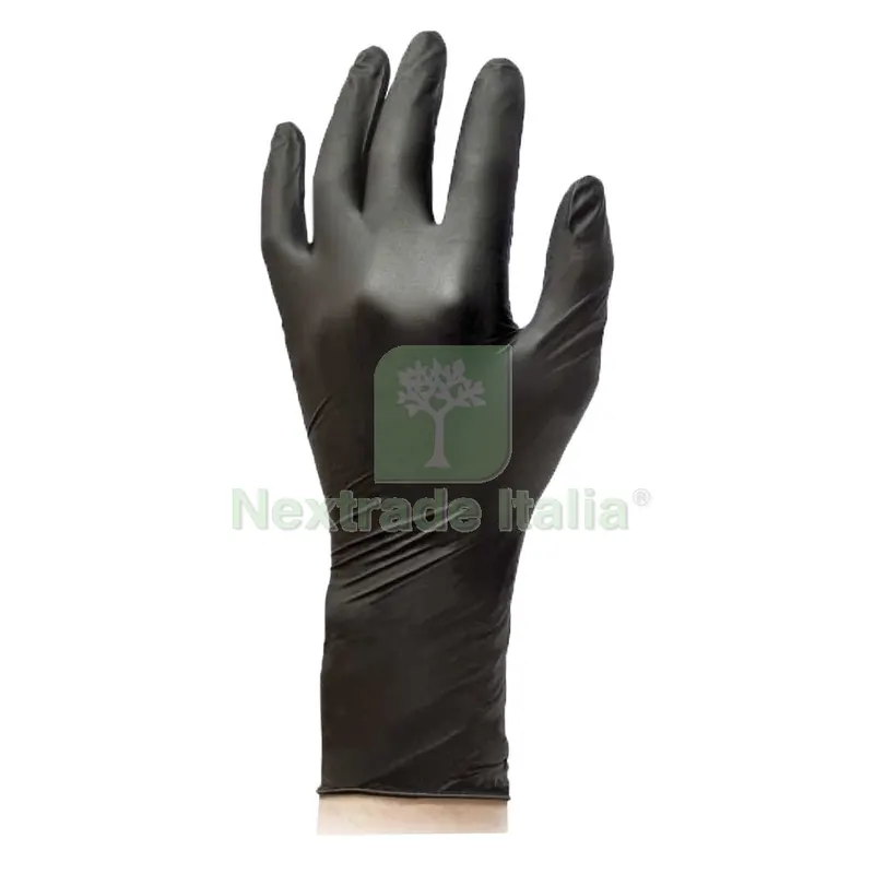 GUANTI NITRILE MONOUSO MANICHETTA LUNGA 'EXTRA LONG' M — Guanti da lavoro — rif. FERX.1068180NLM