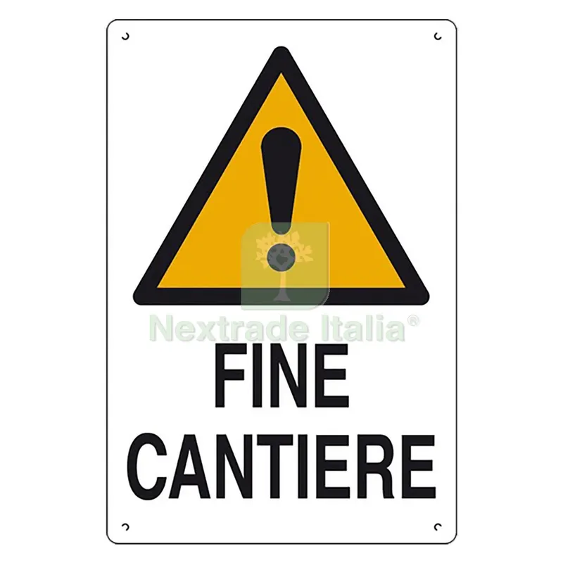 10PZ Cartello 'fine Cantiere' cm 60 x 40 — Casalinghi e organizzazione — rif. FERX.1063276NLM