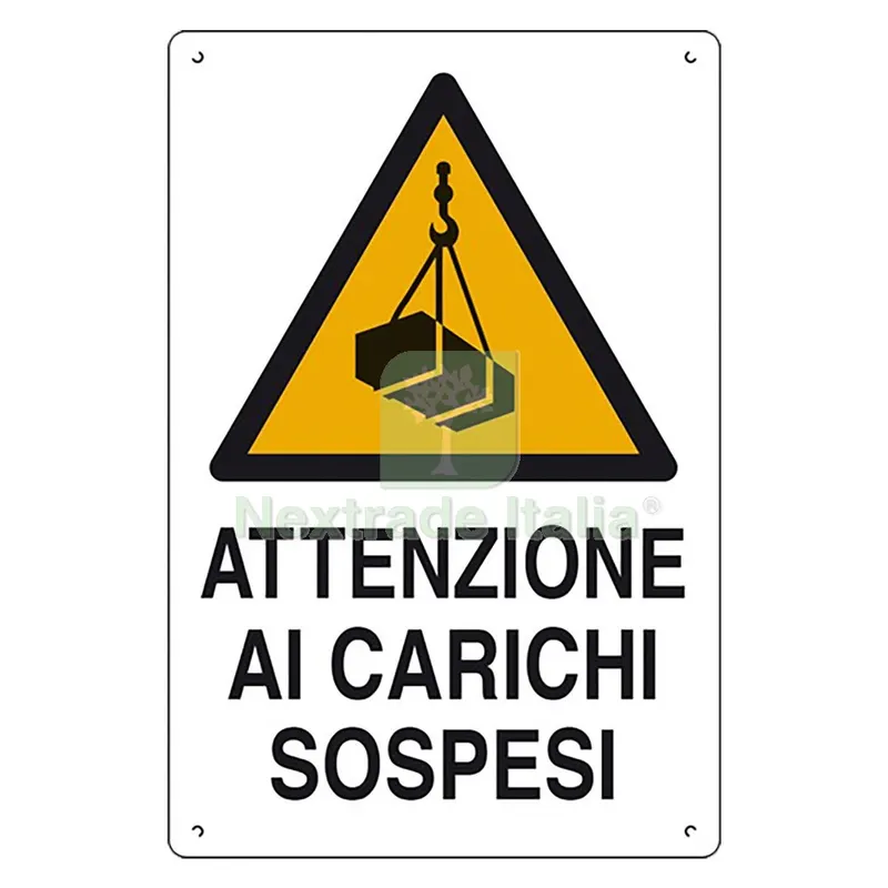 10PZ Cartello 'attenzione AI Carichi Sospesi' cm 60 x 40 nx1 — Cartelli e segnaletica — rif. FERX.106329NLM