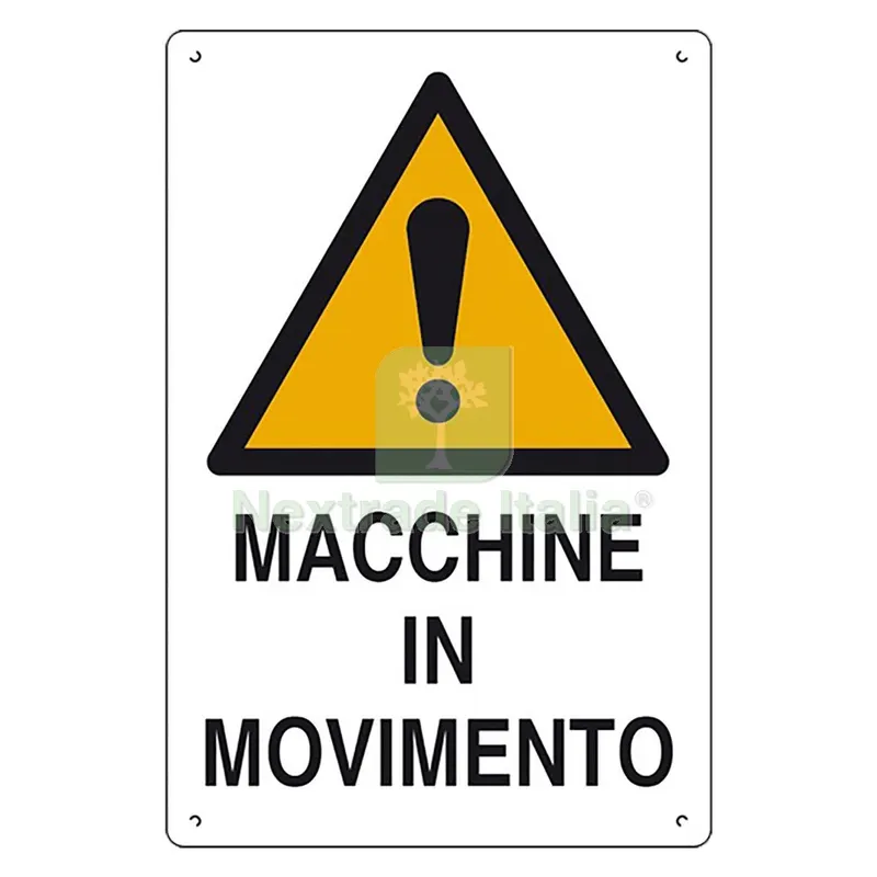 10PZ Cartello 'macchine in Movimento' cm 60 x 40 — Cartelli e segnaletica — rif. FERX.1063270NLM