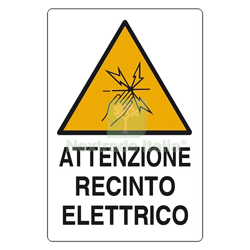 Cartello 'attenzione Recinto Elettrico' cm 20 x 30 nx1 — Recinto elettrico — rif. FERX.106339NLM