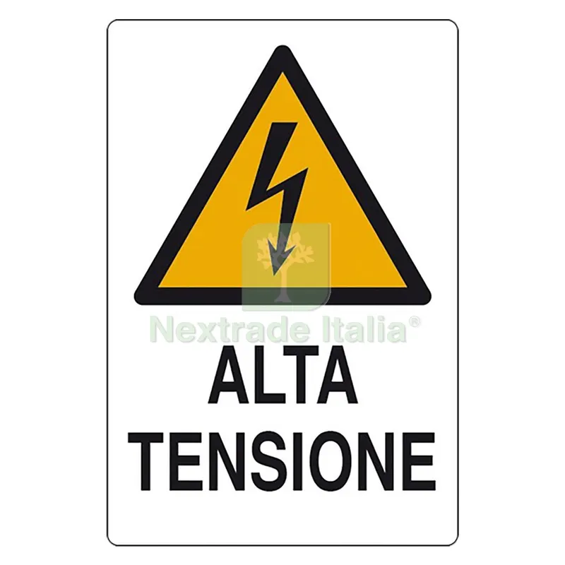 Cartello 'alta Tensione' cm 20 x 30 — Casalinghi e organizzazione — rif. FERX.1064084NLM