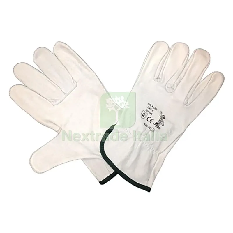 10COPPIE Guanti Pelle Fiore di Bovino Tg. 8 nx1 — Guanti da lavoro — rif. FERX.1068123NLM 10COPPIE Guanti Pelle Fiore di Bovino Tg. 8 nx1 — Guanti da lavoro — rif. FERX.1068123NLM