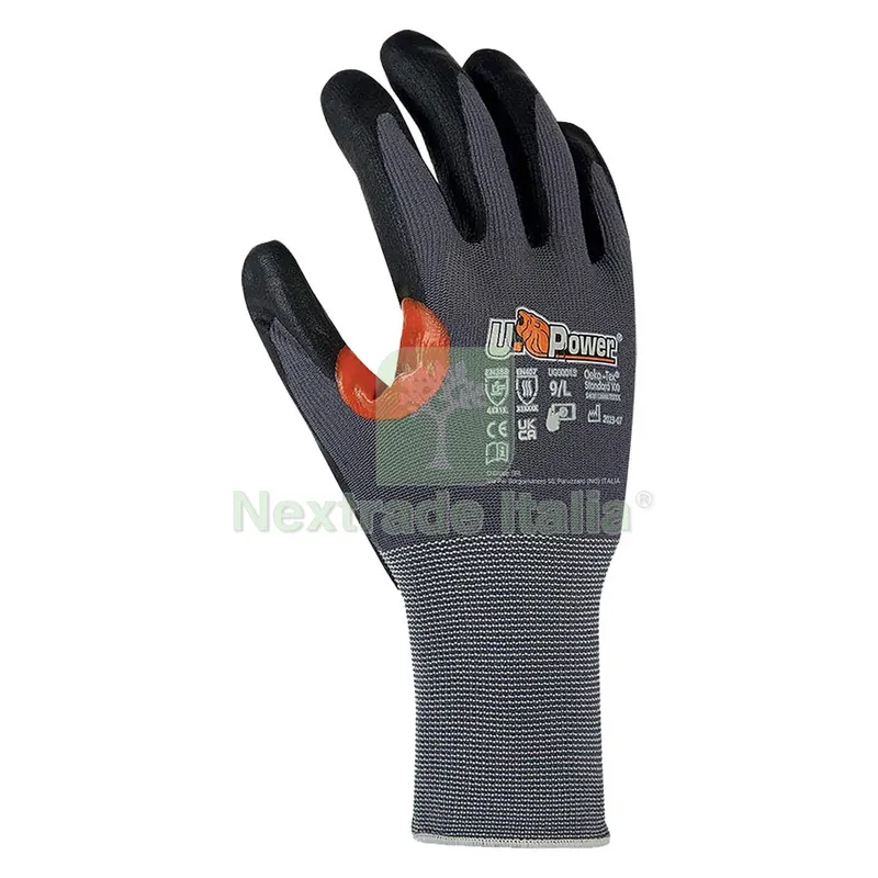 12COPPIE GUANTI NITRILE/NYLON 'KUMBA' Tg. 9 — Guanti da lavoro — rif. FERX.1109270NLM