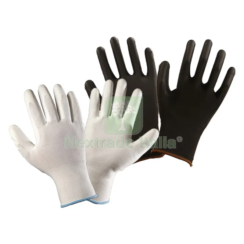 12COPPIE Guanti Poliestere / Poliuretano Tg.11 (XXL) - palmo nero — Guanti da lavoro — rif. FERX.1067749NLM 12COPPIE Guanti Poliestere / Poliuretano Tg.11 (XXL) - palmo nero — Guanti da lavoro — rif. FERX.1067749NLM