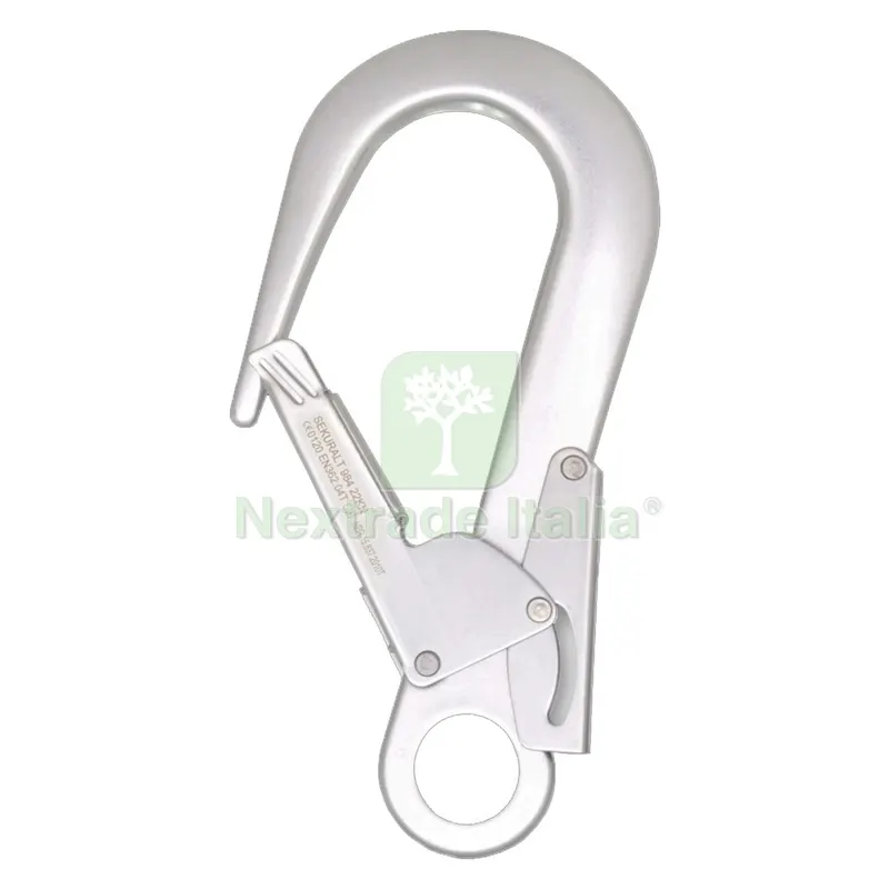 MOSCHETTONE DOPPIA LEVA apertura 60 mm nx2 — Ganci, moschettoni e anelli — rif. FERX.106543NLM MOSCHETTONE DOPPIA LEVA apertura 60 mm nx2 — Ganci, moschettoni e anelli — rif. FERX.106543NLM