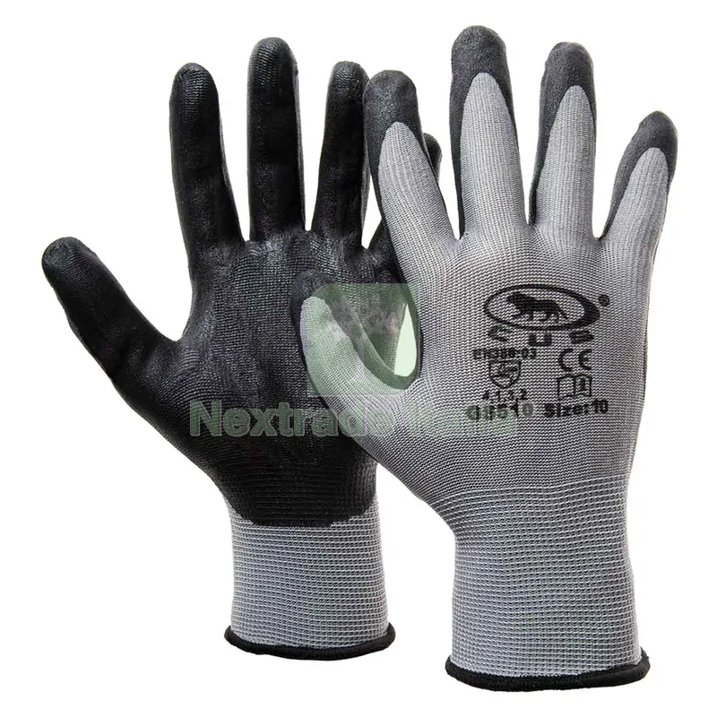 12COPPIE Guanti Nitrile / Nylon 'GS510' Tg. 10 (XL) — Guanti da lavoro — rif. FERX.1067890NLM 12COPPIE Guanti Nitrile / Nylon 'GS510' Tg. 10 (XL) — Guanti da lavoro — rif. FERX.1067890NLM