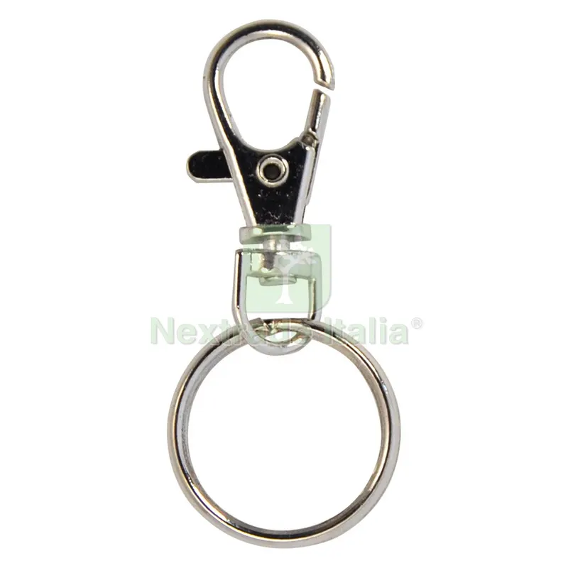 50PZ MOSCHETTONE CON ANELLO Tipo piccolo - mm 45 — Ganci, moschettoni e anelli — rif. FERX.3099230NLM 50PZ MOSCHETTONE CON ANELLO Tipo piccolo - mm 45 — Ganci, moschettoni e anelli — rif. FERX.3099230NLM