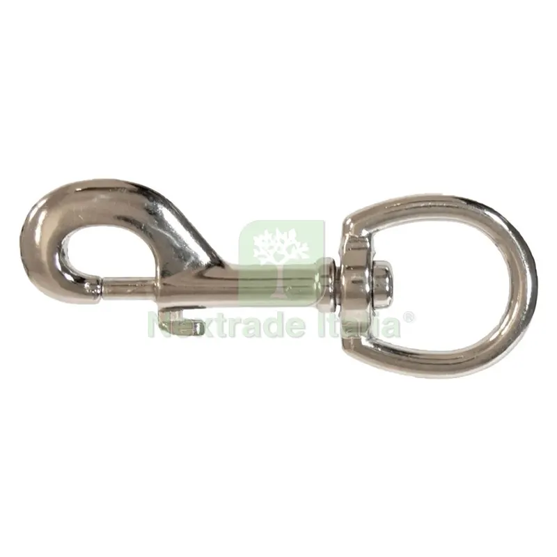 10PZ MOSCHETTONE OCCHIO GIREVOLE øocchio 25 x lungh.totale 93 mm — Ganci, moschettoni e anelli — rif. FERX.3112178NLM