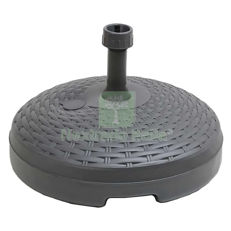 Base Plastica per Ombrellone Effetto Rattan colore antracite — Tempo libero outdoor — rif. FERX.6130958NLM Base Plastica per Ombrellone Effetto Rattan colore antracite — Tempo libero outdoor — rif. FERX.6130958NLM