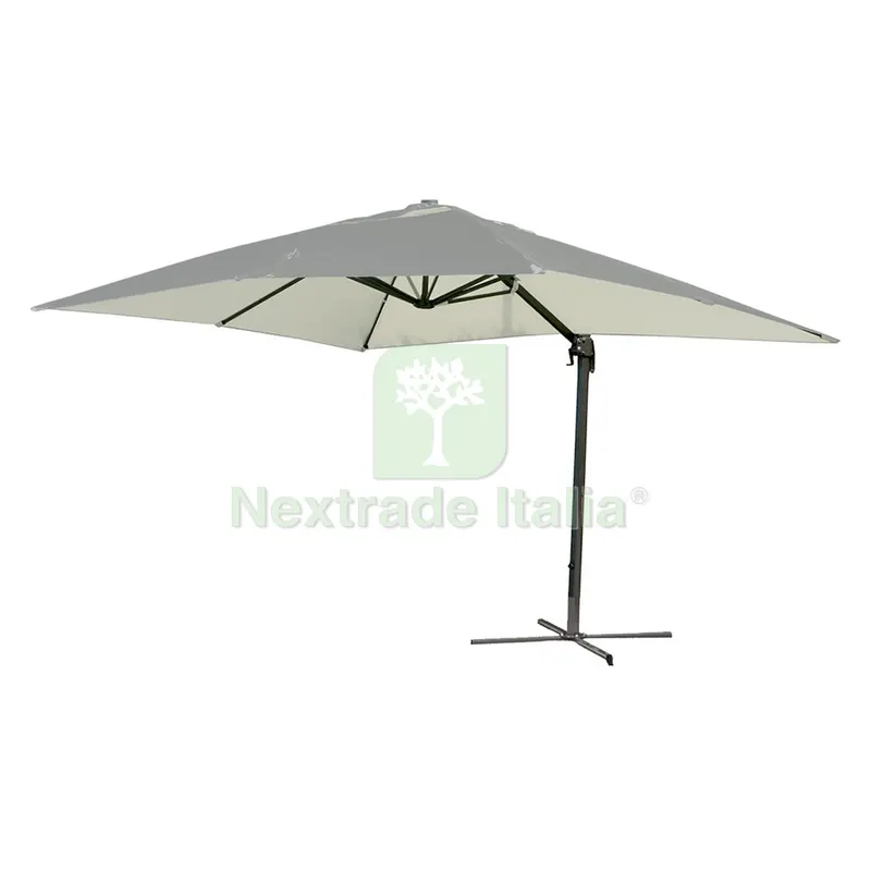Ombrellone Quadro da Giardino Decentrato a Braccio mt 3 x 3 - ecrù — Tempo libero outdoor — rif. FERX.6130760NLM