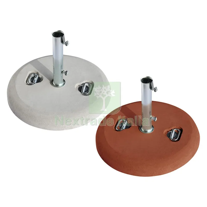 BASE PER OMBRELLONE IN CEMENTO FLORIDA Ø CM. 55 - COLORE ROSSO — Tempo libero outdoor — rif. FERX.6130782NLM
