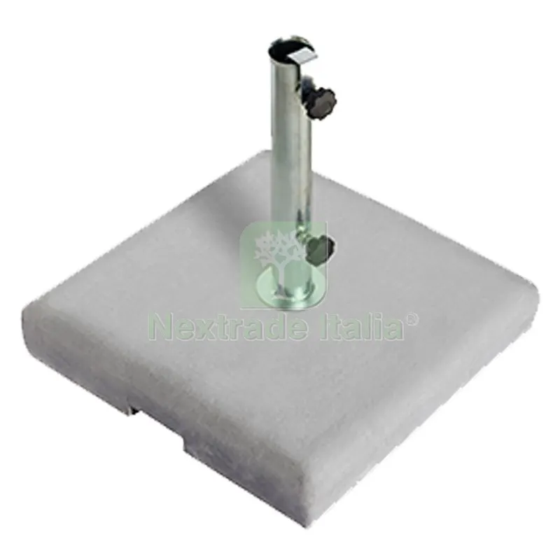 Base per Ombrellone in Cemento Bali CM. 50X50 - Colore Bianco — Tempo libero outdoor — rif. FERX.6130791NLM