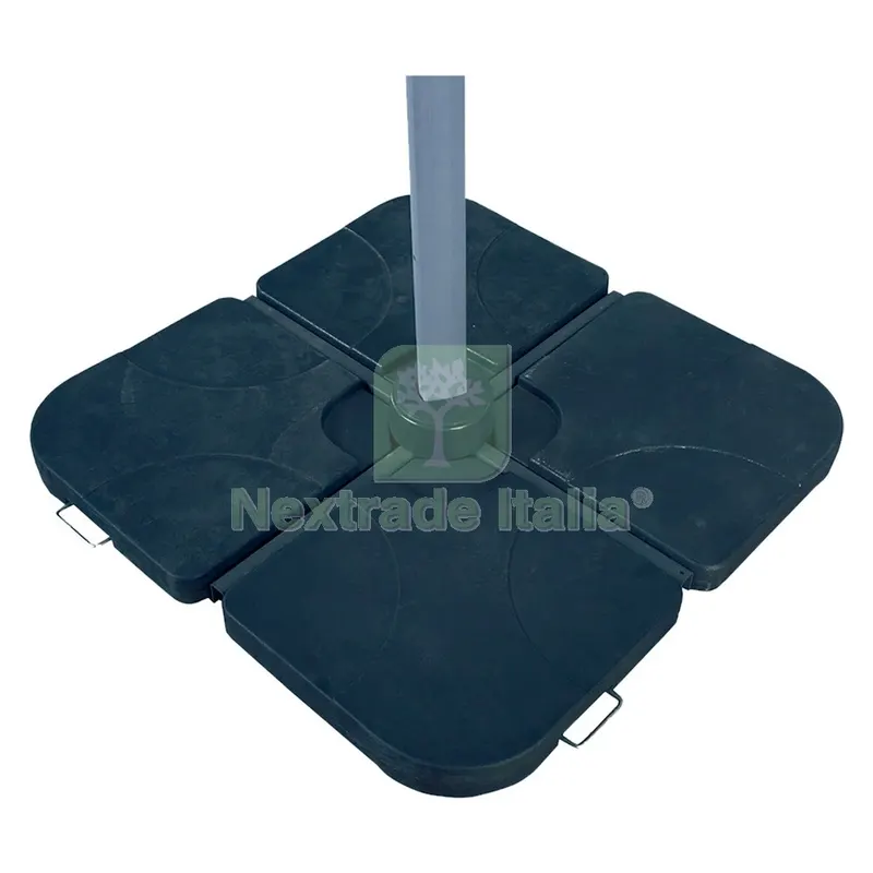 Base per Ombrellone Plastica 49 x 49h 7,5 cm (x 4 pezzi) — Tempo libero outdoor — rif. FERX.6130816NLM