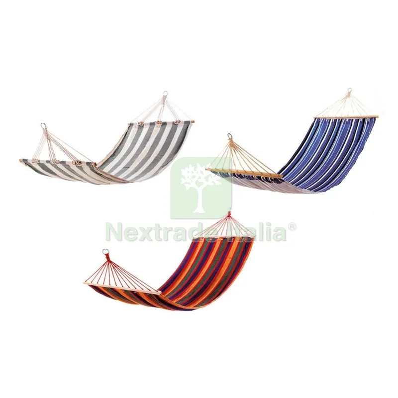 Amaca in Cotone 'SAINT-TROPEZ' mt 2 x 1 — Tempo libero outdoor — rif. FERX.6130250NLM Amaca in Cotone 'SAINT-TROPEZ' mt 2 x 1 — Tempo libero outdoor — rif. FERX.6130250NLM