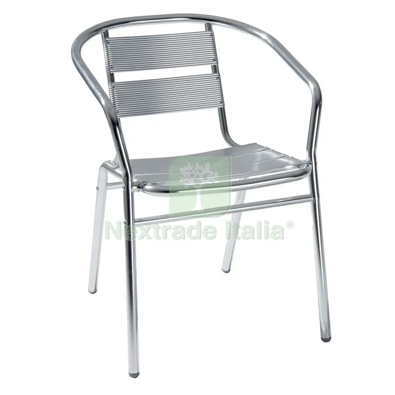 SEDIA IN ALLUMINIO cm 53 x 54 x h 74 — Arredo — rif. FERX.6132540NLM SEDIA IN ALLUMINIO cm 53 x 54 x h 74 — Arredo — rif. FERX.6132540NLM