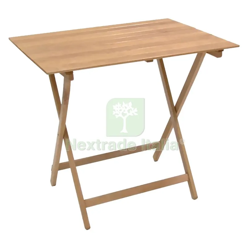 Tavolo Legno Pieghevole 'PIC NIC' CM 60 x 100 H 75 CM - Colore Naturale — Casalinghi e organizzazione — rif. FERX.6130584NLM Tavolo Legno Pieghevole 'PIC NIC' CM 60 x 100 H 75 CM - Colore Naturale — Casalinghi e organizzazione — rif. FERX.6130584NLM