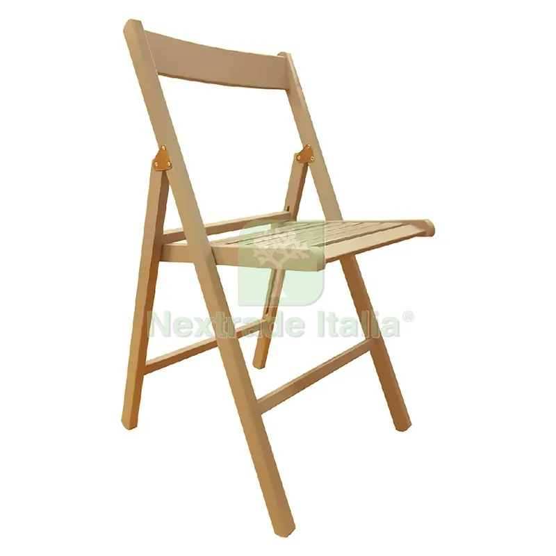 4PZ Sedia Legno Pieghevole Seduta 7 Stecche - Colore Naturale — Arredo — rif. FERX.6130590NLM 4PZ Sedia Legno Pieghevole Seduta 7 Stecche - Colore Naturale — Arredo — rif. FERX.6130590NLM