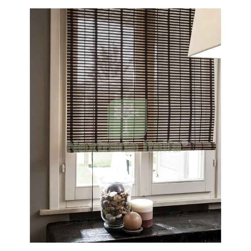 TAPPARELLA IN LISTELLI DI BAMBOO cm 120 x 250 - marrone scuro — Tende e zanzariere — rif. FERX.6139604NLM TAPPARELLA IN LISTELLI DI BAMBOO cm 120 x 250 - marrone scuro — Tende e zanzariere — rif. FERX.6139604NLM
