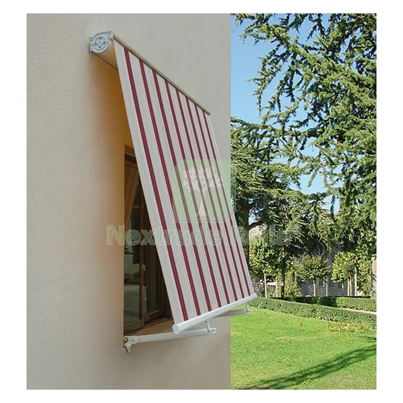 Tenda da Sole a Caduta cm.250 x H.250 - bordeaux/crema codice 8048600 — Tende e zanzariere — rif. FERX.8048600NLM Tenda da Sole a Caduta cm.250 x H.250 - bordeaux/crema codice 8048600 — Tende e zanzariere — rif. FERX.8048600NLM
