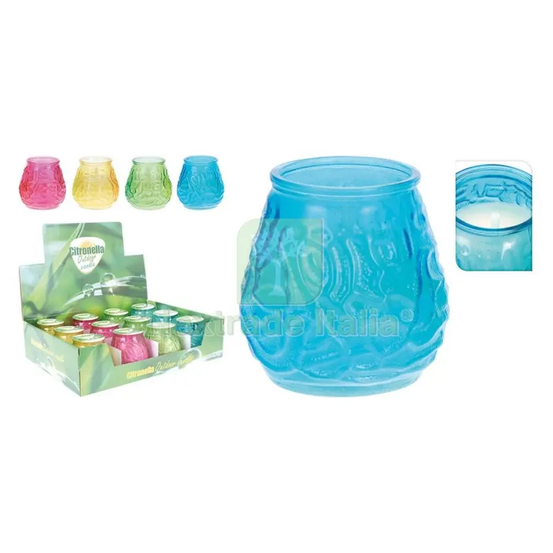 12PZ Candela alla Citronella cm 9 x 10 — Tempo libero outdoor — rif. FERX.6150819NLM