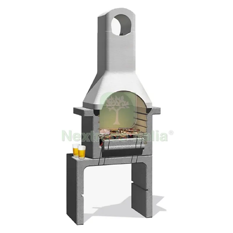 Barbecue Muratura 'santander' 76 x 43 x H 195,5 cm — Tempo libero outdoor — rif. FERX.6129163NLM Barbecue Muratura 'santander' 76 x 43 x H 195,5 cm — Tempo libero outdoor — rif. FERX.6129163NLM