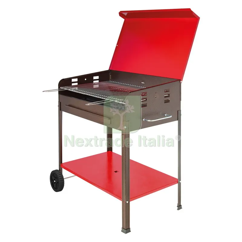 Barbecue a Carbone 'etna' cm 50 x 80 x H 90 — Tempo libero outdoor — rif. FERX.8037110NLM Barbecue a Carbone 'etna' cm 50 x 80 x H 90 — Tempo libero outdoor — rif. FERX.8037110NLM