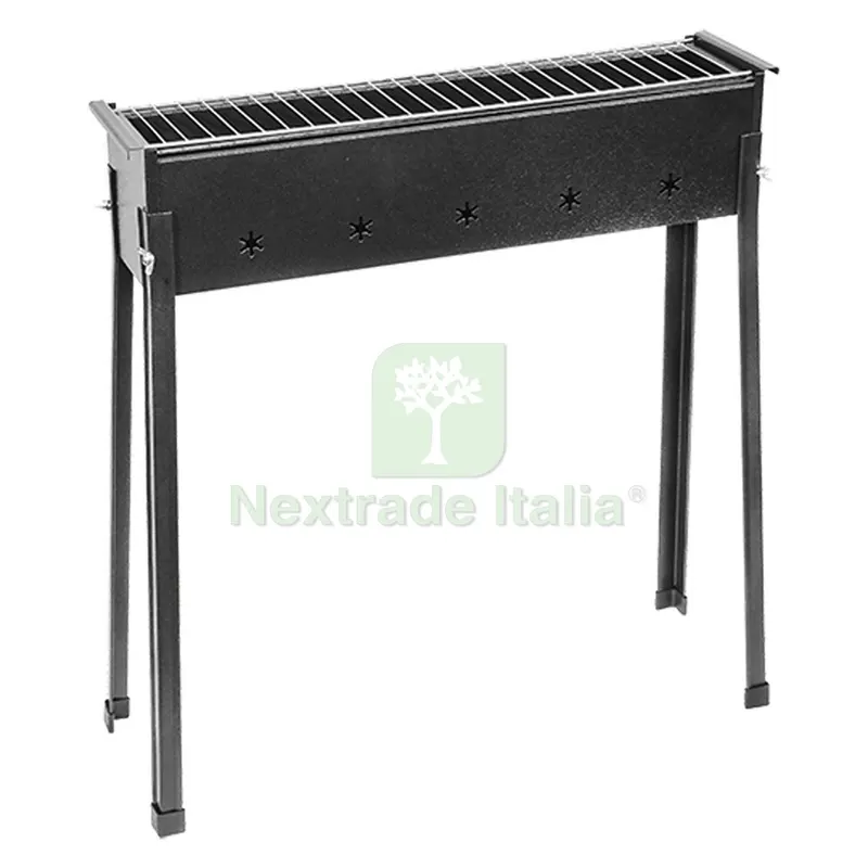 Cuoci Spiedini a Carbonella art. 510.B cm 60 x 15 x H 70 — Tempo libero outdoor — rif. FERX.8037170NLM