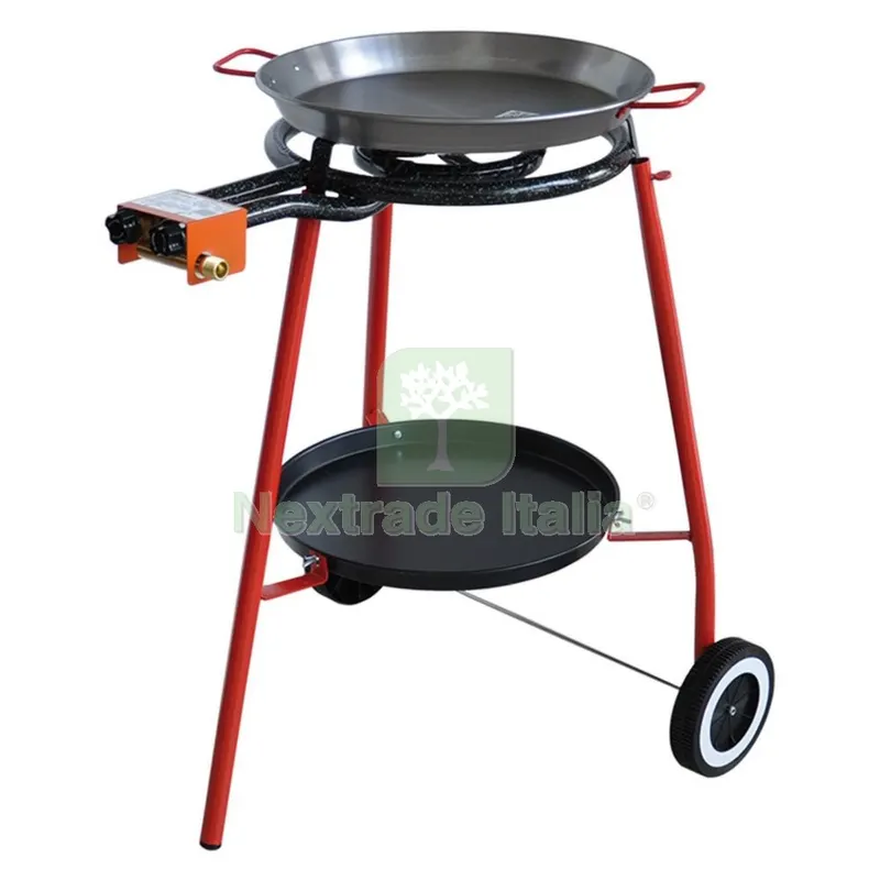 KIT PAELLA COMPLETO øcm. 42 - supporto con ruote — Tempo libero outdoor — rif. FERX.8038270NLM KIT PAELLA COMPLETO øcm. 42 - supporto con ruote — Tempo libero outdoor — rif. FERX.8038270NLM
