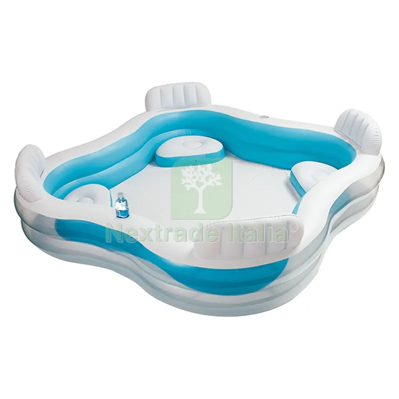 Piscina Gonfiabile 'family Four' cm 229 x 229 - H cm 66 — Gonfiabili e galleggianti — rif. FERX.613672NLM Piscina Gonfiabile 'family Four' cm 229 x 229 - H cm 66 — Gonfiabili e galleggianti — rif. FERX.613672NLM