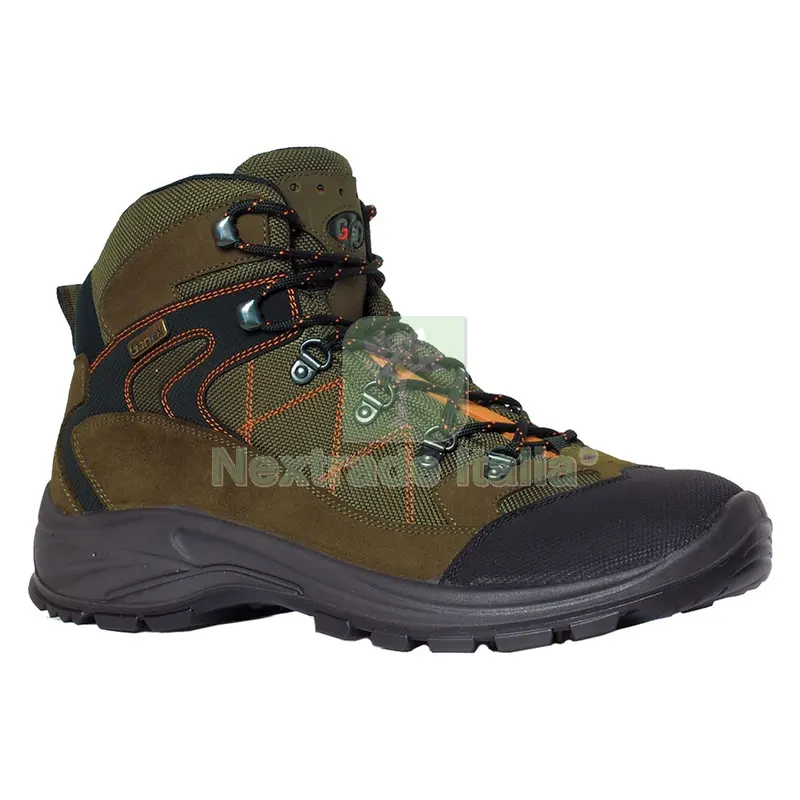 SCARPE PER TREKKING ALTE 'EGIPT' N. 46 - verde/arancio — Calzature antinfortunistiche — rif. FERX.1061206NLM