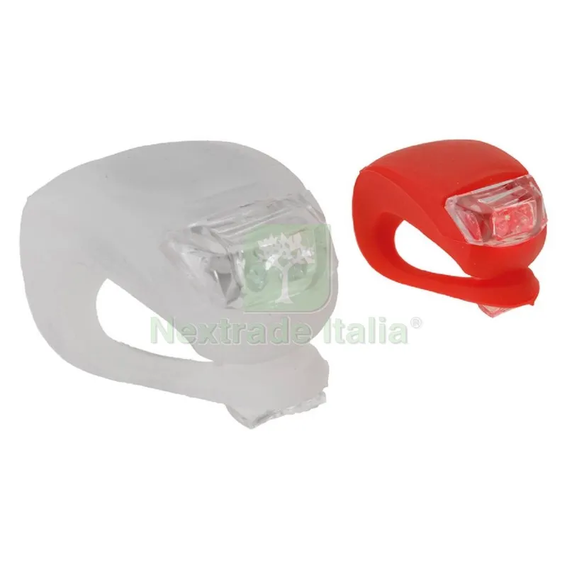 Luci Mini per Bicicletta in Set 2 led rosso/bianco — Illuminazione — rif. FERX.8119962NLM Luci Mini per Bicicletta in Set 2 led rosso/bianco — Illuminazione — rif. FERX.8119962NLM