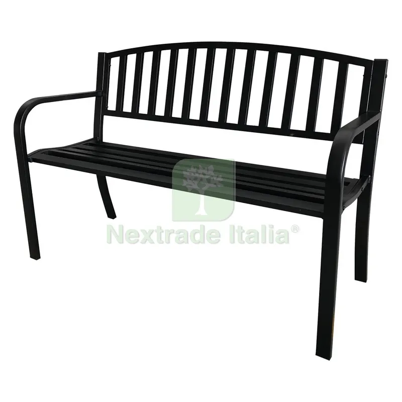 Panchina 'lasin' cm. 119 x 50 x h.75 - nera — Tempo libero outdoor — rif. FERX.6130370NLM Panchina 'lasin' cm. 119 x 50 x h.75 - nera — Tempo libero outdoor — rif. FERX.6130370NLM