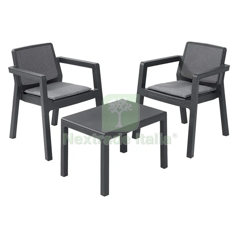 Set da Giardino Polipropilene 'emily Balcony' colore graphite — Pile e batterie — rif. FERX.6130019NLM Set da Giardino Polipropilene 'emily Balcony' colore graphite — Pile e batterie — rif. FERX.6130019NLM