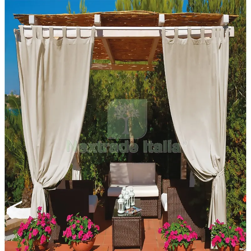 TENDA PER GAZEBO CON PASSANTI cm.150 x H.270 - beige — Gazebo e strutture giardino — rif. FERX.8048876NLM
