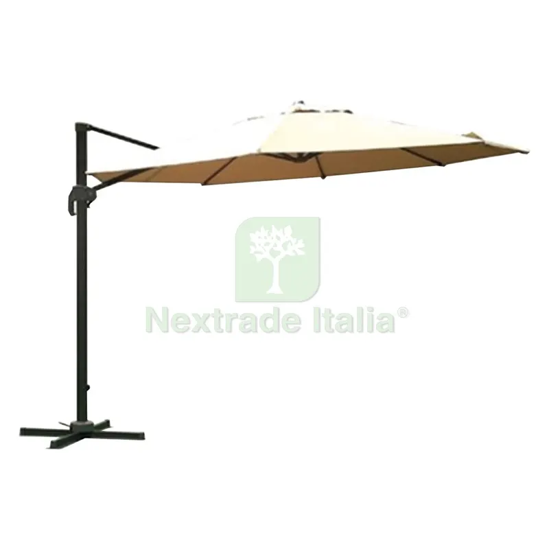 Ombrellone Tondo da Giardino Decentrato a Braccio ømt 3,5 - ecru — Tempo libero outdoor — rif. FERX.6132870NLM Ombrellone Tondo da Giardino Decentrato a Braccio ømt 3,5 - ecru — Tempo libero outdoor — rif. FERX.6132870NLM